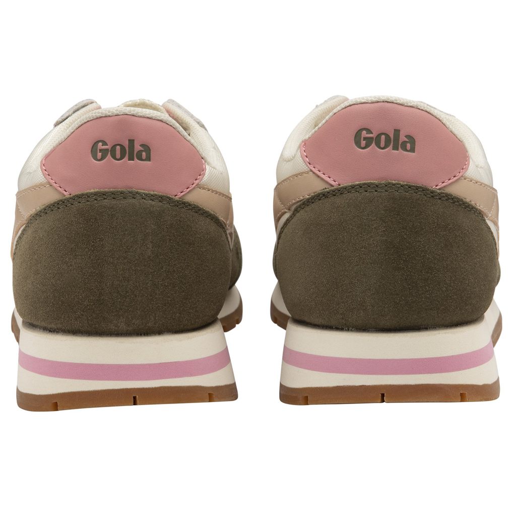 Gola Classics Daytona Sneakers Wit Khaki Roze Nederland | 412-YIOHFN