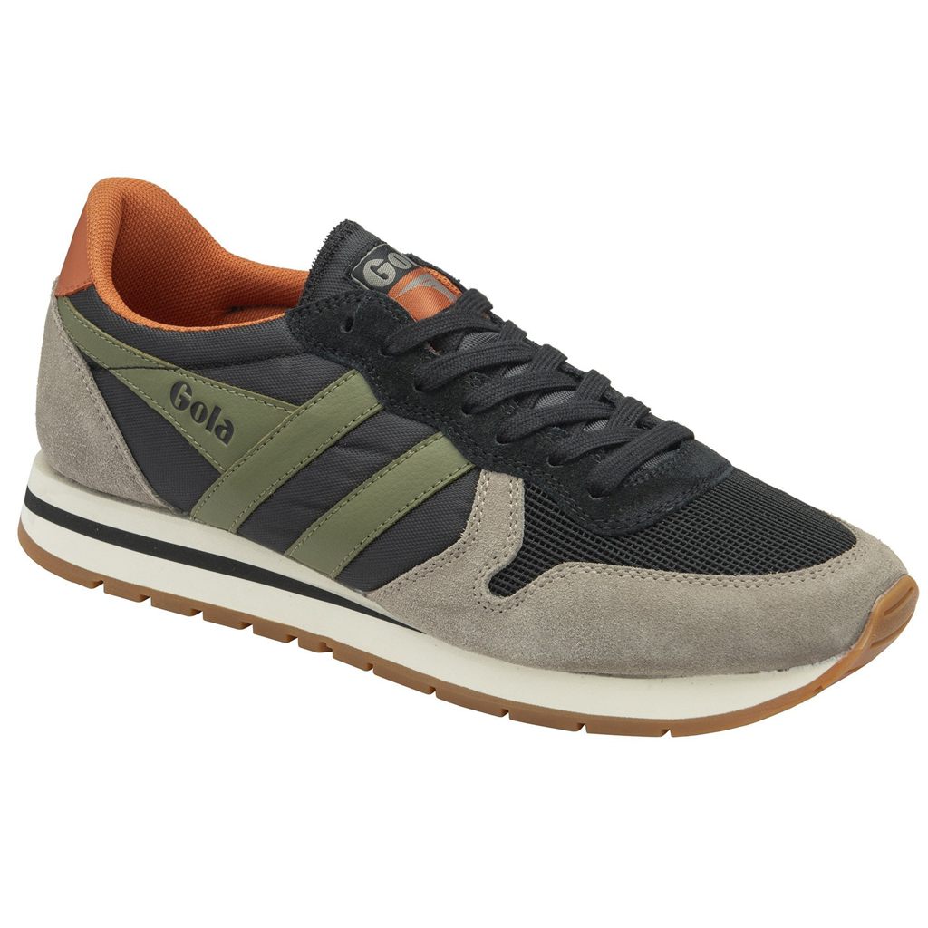 Gola Classics Daytona Sneakers Zwart Khaki Nederland | 251-NLMIAC
