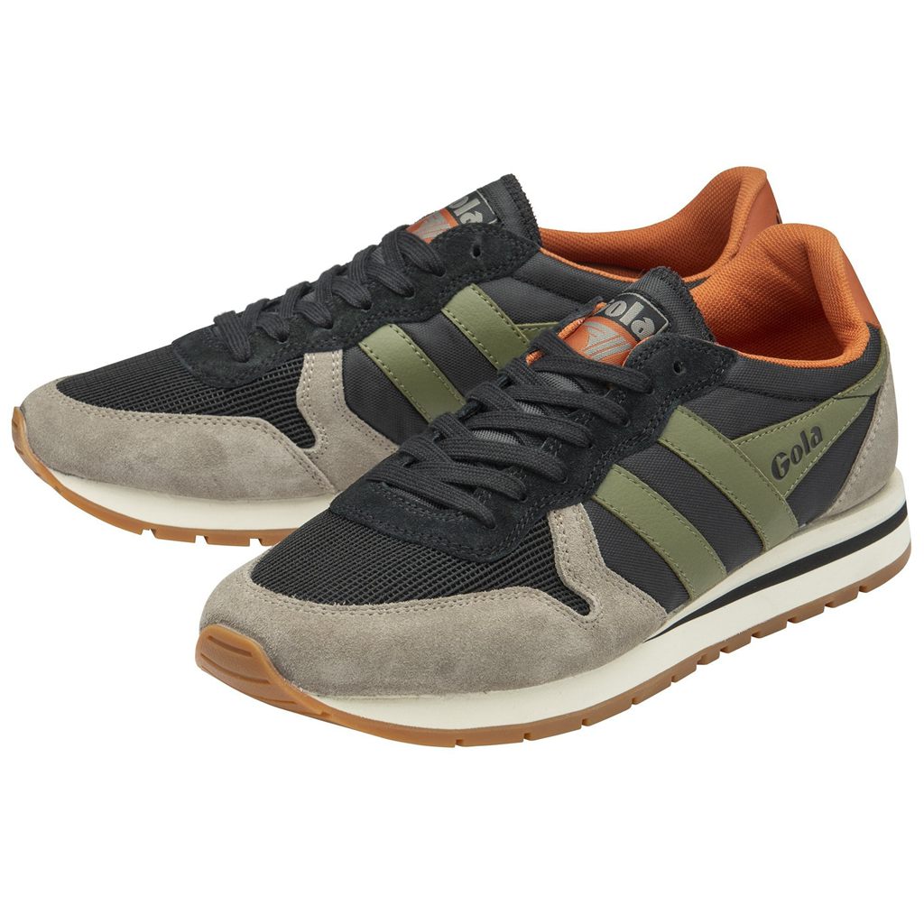 Gola Classics Daytona Sneakers Zwart Khaki Nederland | 251-NLMIAC