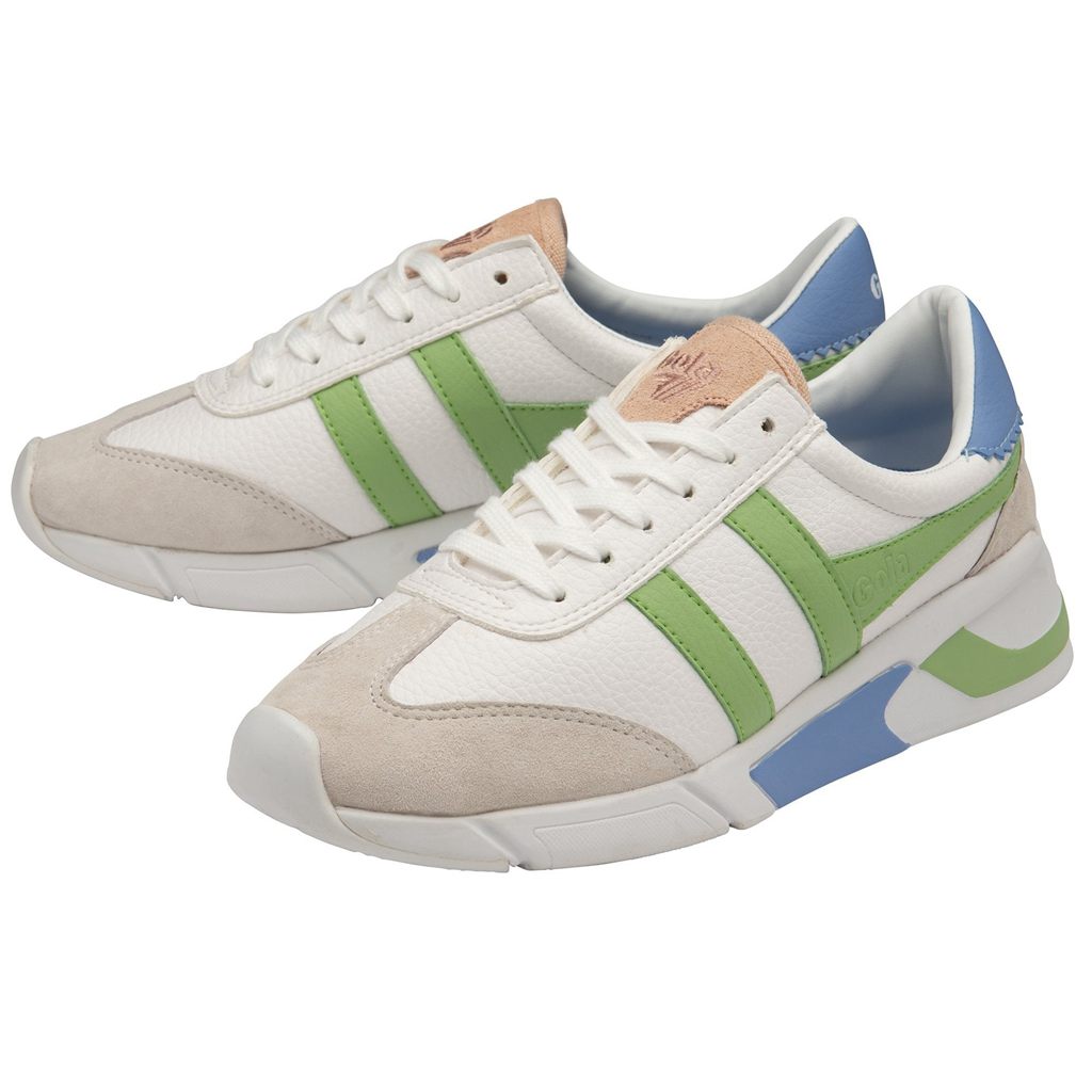 Gola Classics Eclipse California Sneakers Wit Groen Blauw Nederland | 861-YGSHVE