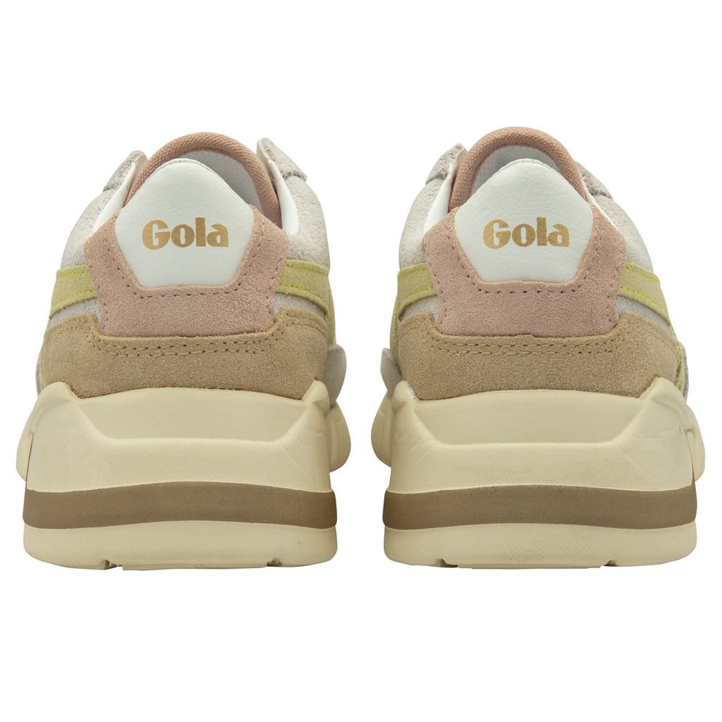 Gola Classics Eclipse Pure Sneakers Wit Citroen Roze Nederland | 638-ZEBUCH