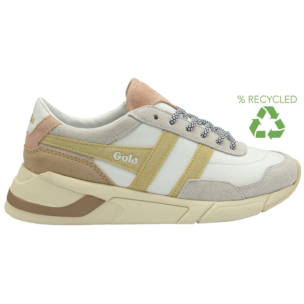 Gola Classics Eclipse Pure Sneakers Wit Citroen Roze Nederland | 638-ZEBUCH