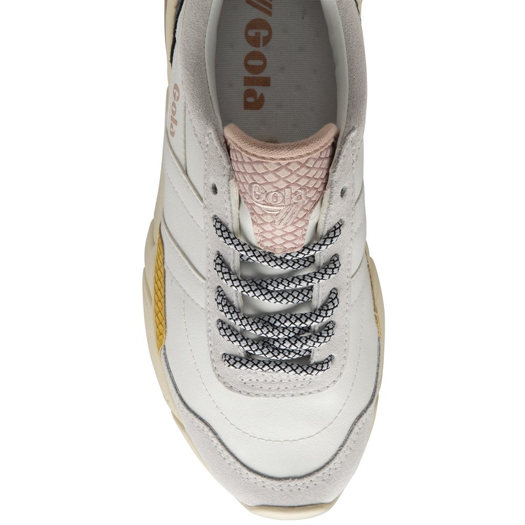 Gola Classics Eclipse Trident Snake Sneakers Wit Roze Nederland | 628-UEOQFX