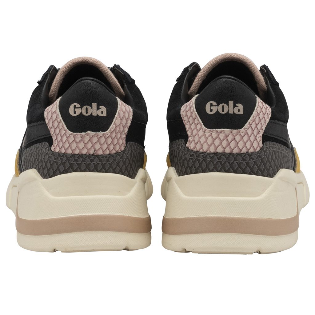 Gola Classics Eclipse Trident Snake Sneakers Zwart Roze Nederland | 150-MWELVC