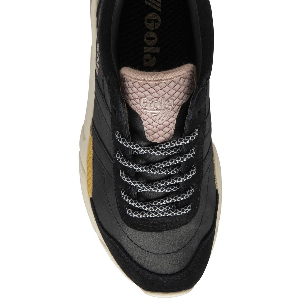 Gola Classics Eclipse Trident Snake Sneakers Zwart Roze Nederland | 150-MWELVC