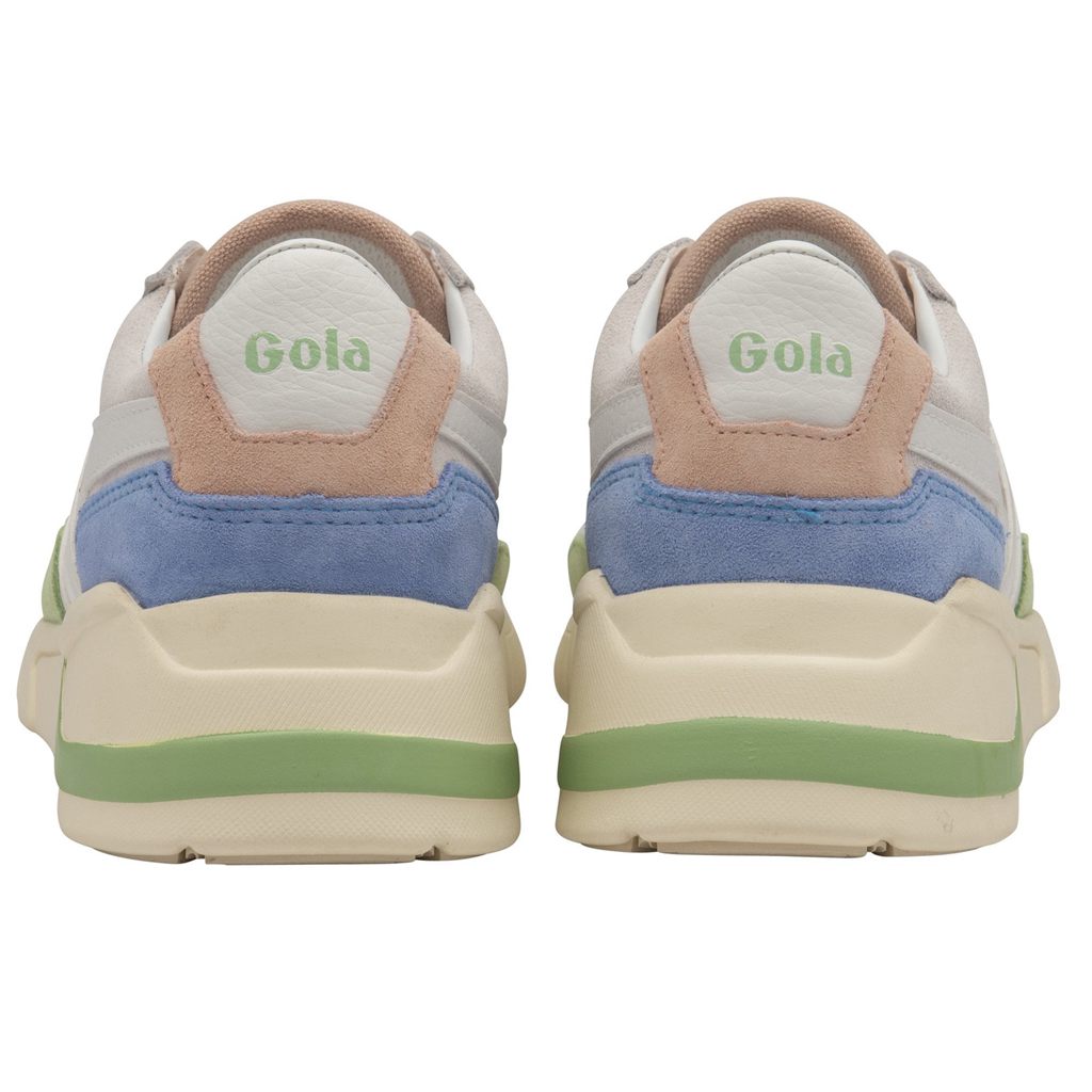 Gola Classics Eclipse Trident Sneakers Wit Groen Blauw Nederland | 364-KTVPBS