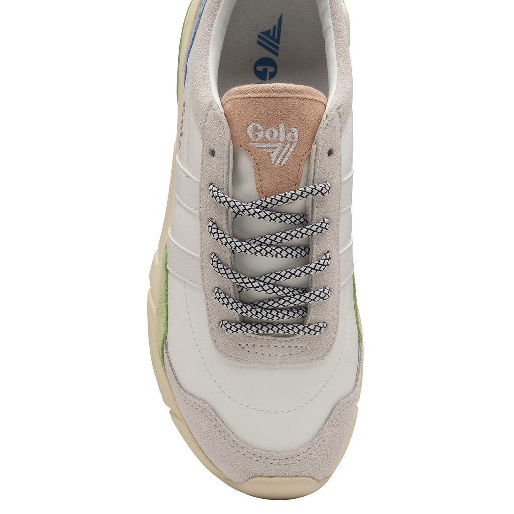 Gola Classics Eclipse Trident Sneakers Wit Groen Blauw Nederland | 364-KTVPBS