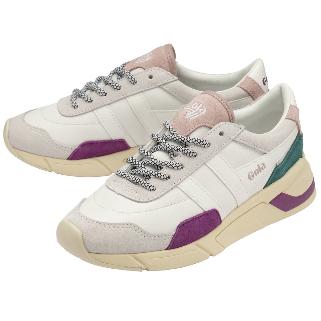 Gola Classics Eclipse Trident Sneakers Wit Roze Nederland | 367-GOTIUZ