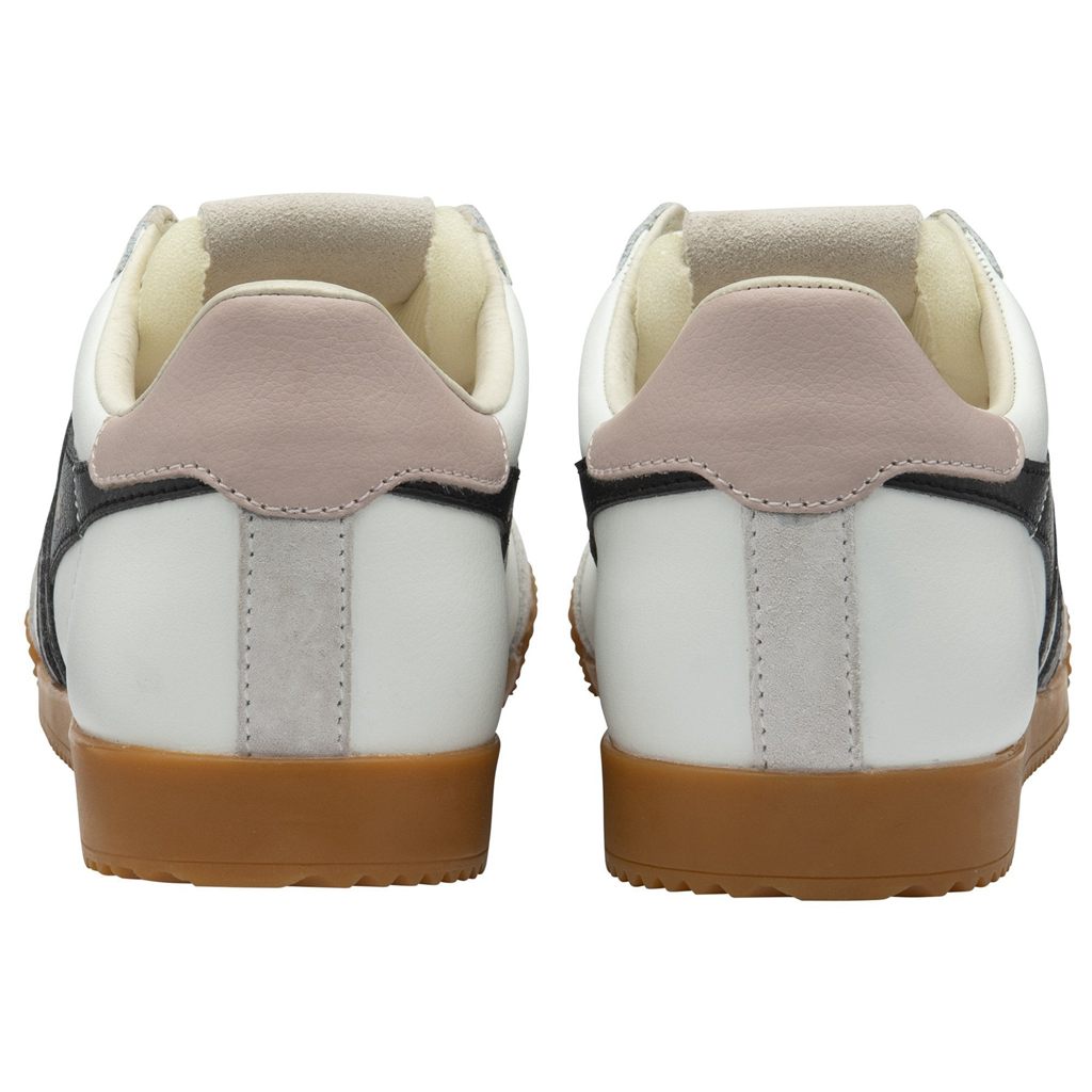 Gola Classics Elan Leather Sneakers Wit Zwart Roze Nederland | 046-DLFUHR