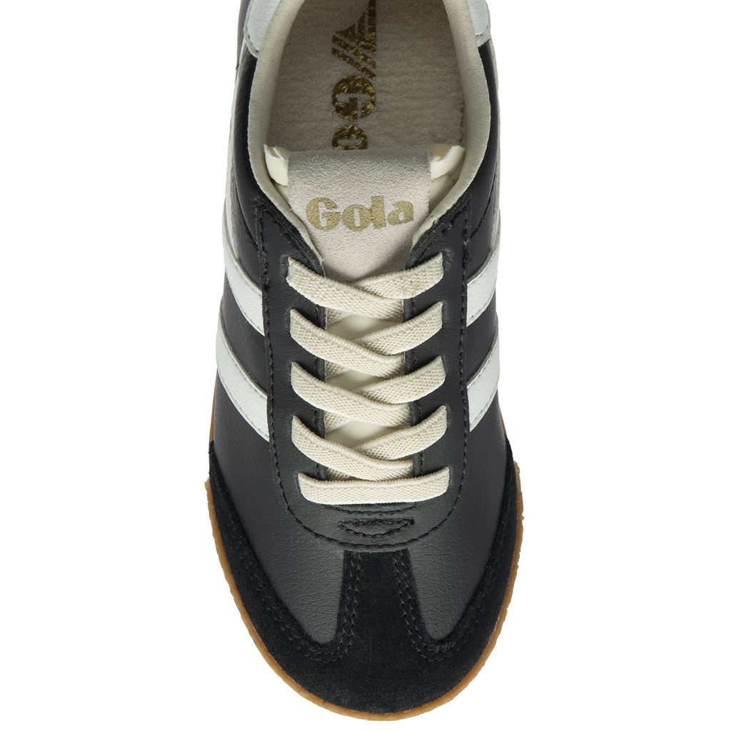 Gola Classics Elan Leather Sneakers Zwart Wit Nederland | 906-LDUXPI
