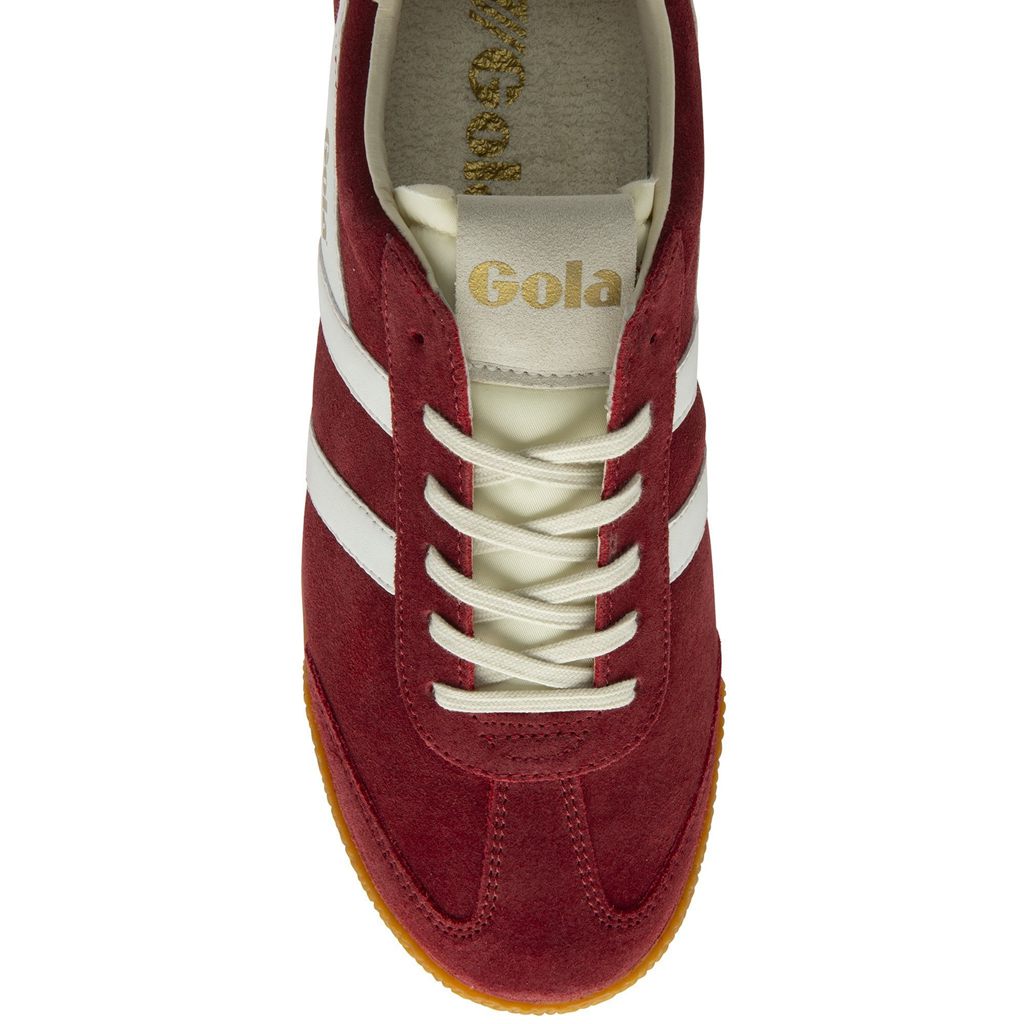 Gola Classics Elan Sneakers Dieprood Wit Nederland | 413-HYPDIU