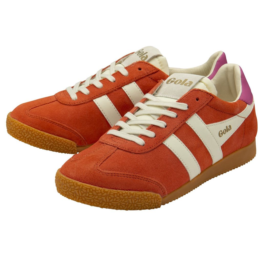 Gola Classics Elan Sneakers Koraal Wit Fuchsie Nederland | 753-SFWZEL
