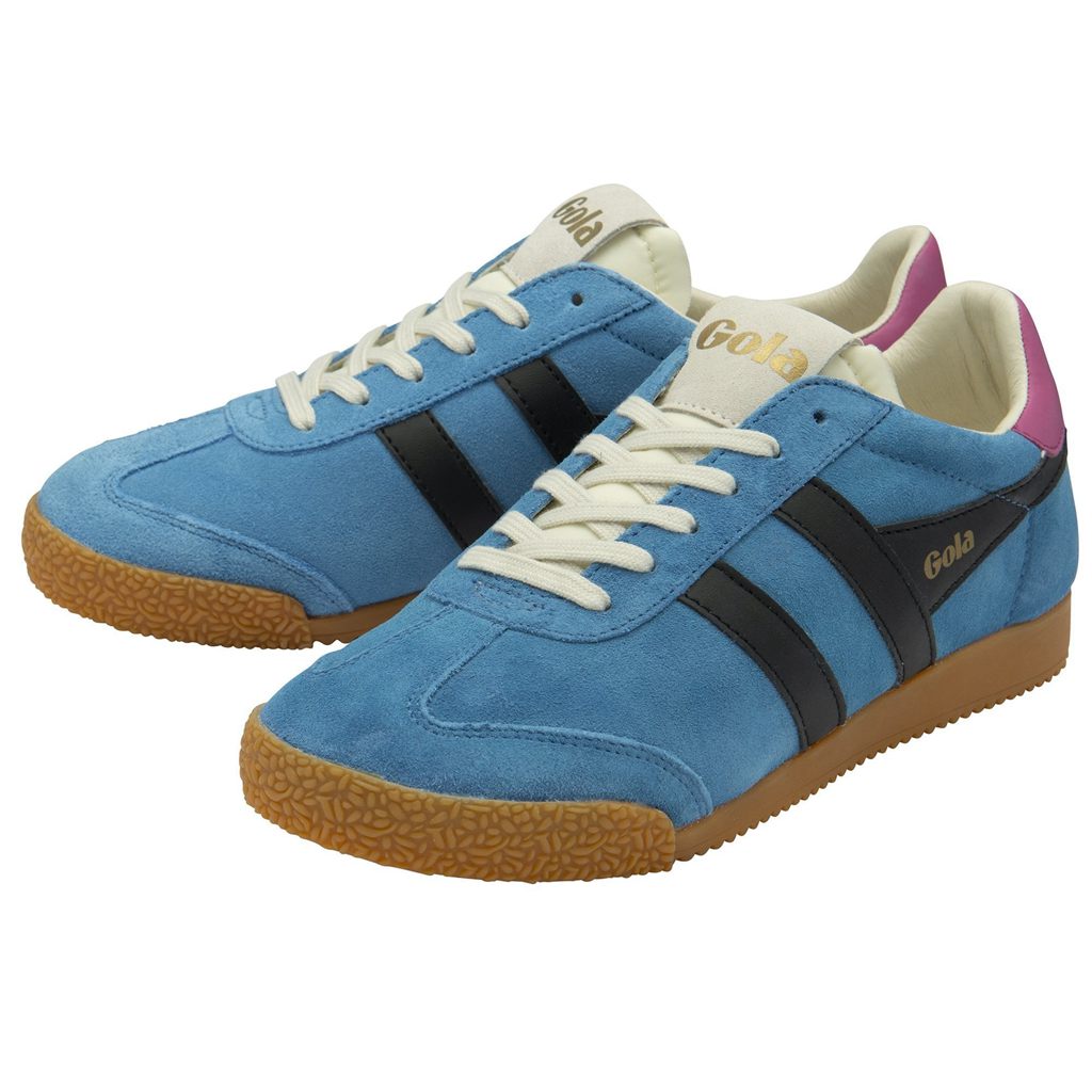 Gola Classics Elan Sneakers Zwart Fuchsie Nederland | 674-NSWDUQ