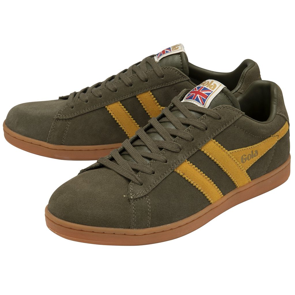 Gola Classics Equipe Suede Sneakers Khaki Nederland | 452-FRAHLJ