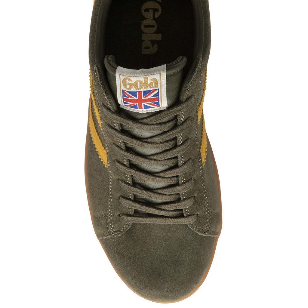 Gola Classics Equipe Suede Sneakers Khaki Nederland | 452-FRAHLJ