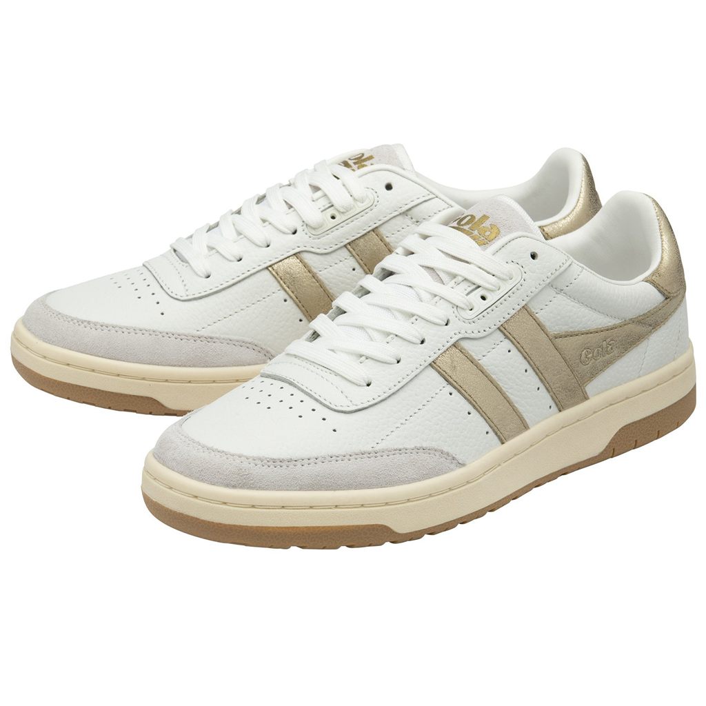 Gola Classics Falcon Mirror Sneakers Wit Goud Nederland | 024-XBYETC