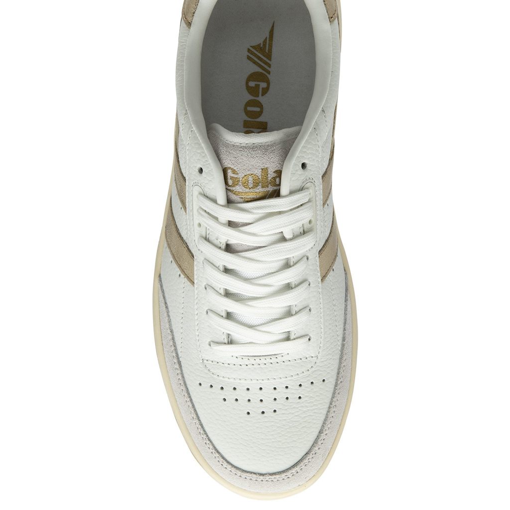 Gola Classics Falcon Mirror Sneakers Wit Goud Nederland | 024-XBYETC