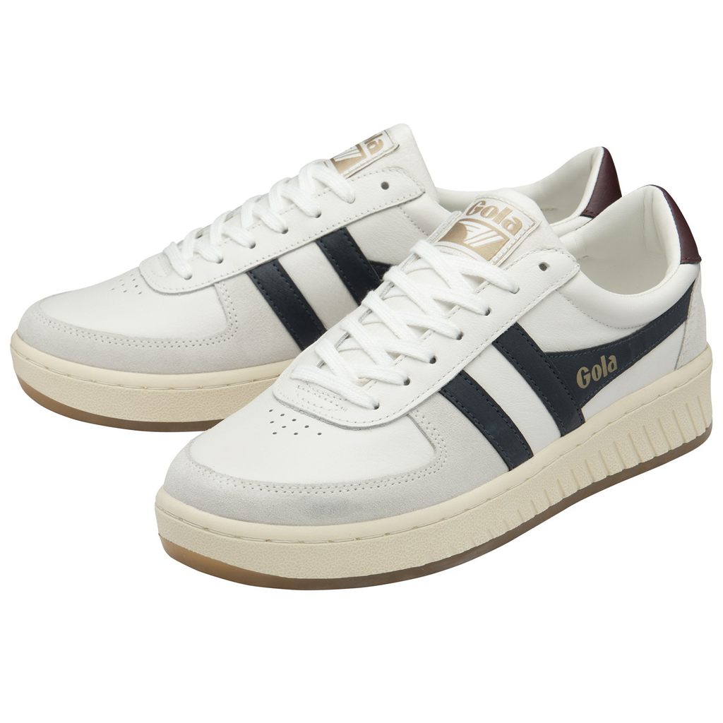 Gola Classics Grandslam Classic Sneakers Wit Donkerblauw Bordeaux Nederland | 856-UGPTYJ