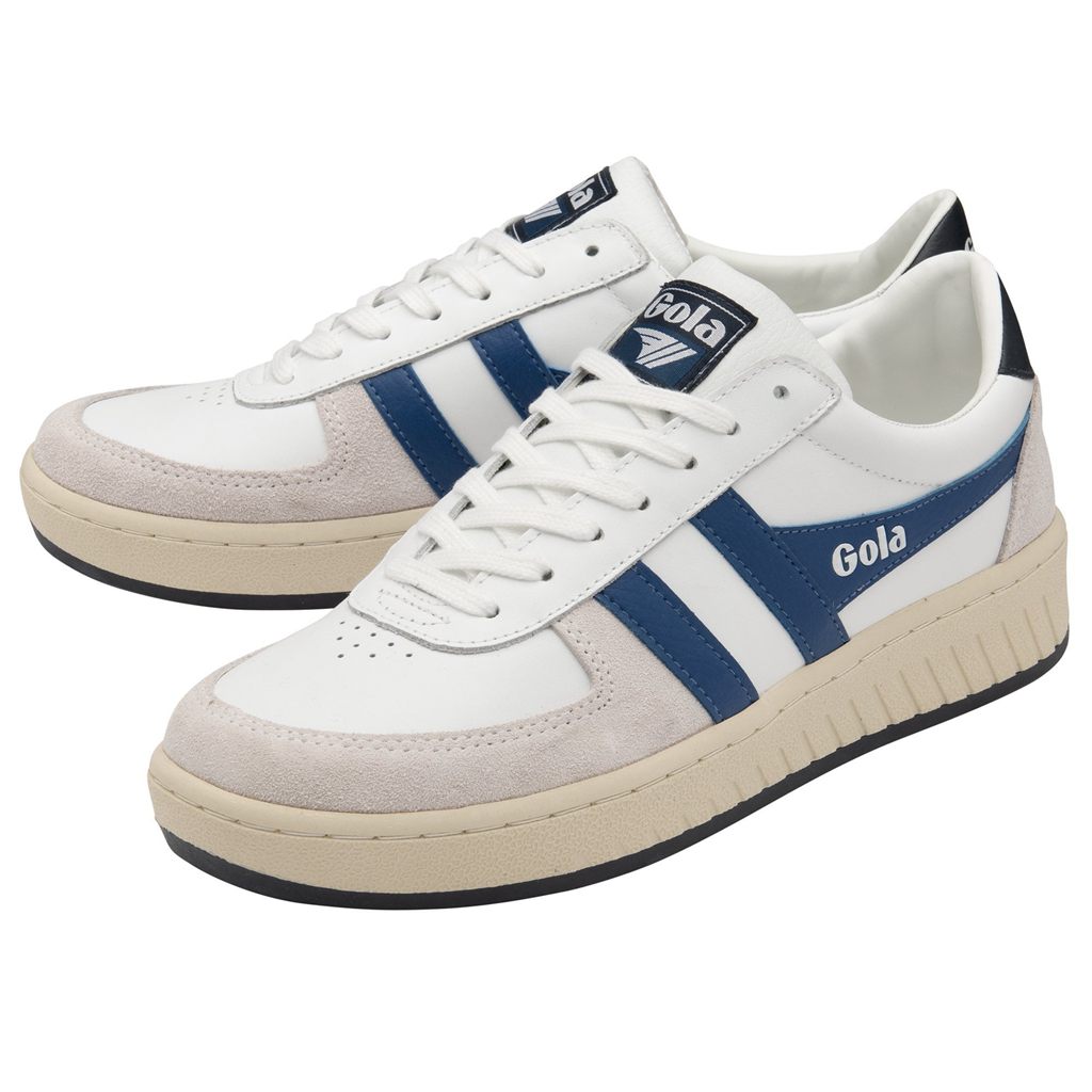 Gola Classics Grandslam Classic Sneakers Wit Blauw Donkerblauw Nederland | 742-DCFWIS