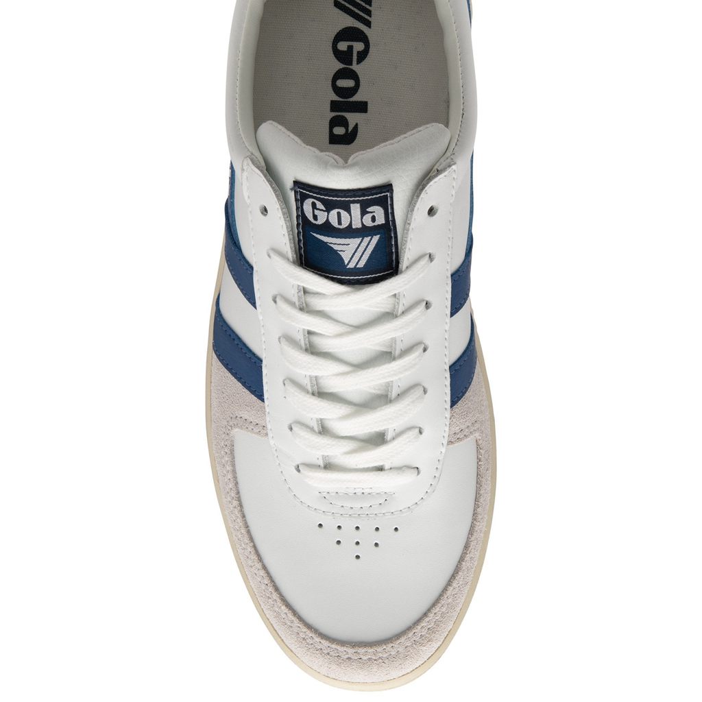 Gola Classics Grandslam Classic Sneakers Wit Blauw Donkerblauw Nederland | 742-DCFWIS