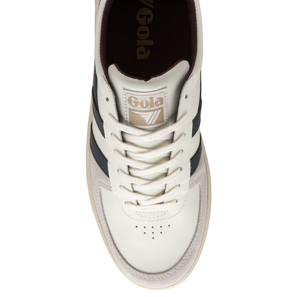 Gola Classics Grandslam Classic Sneakers Wit Donkerblauw Bordeaux Nederland | 451-PTEGCA