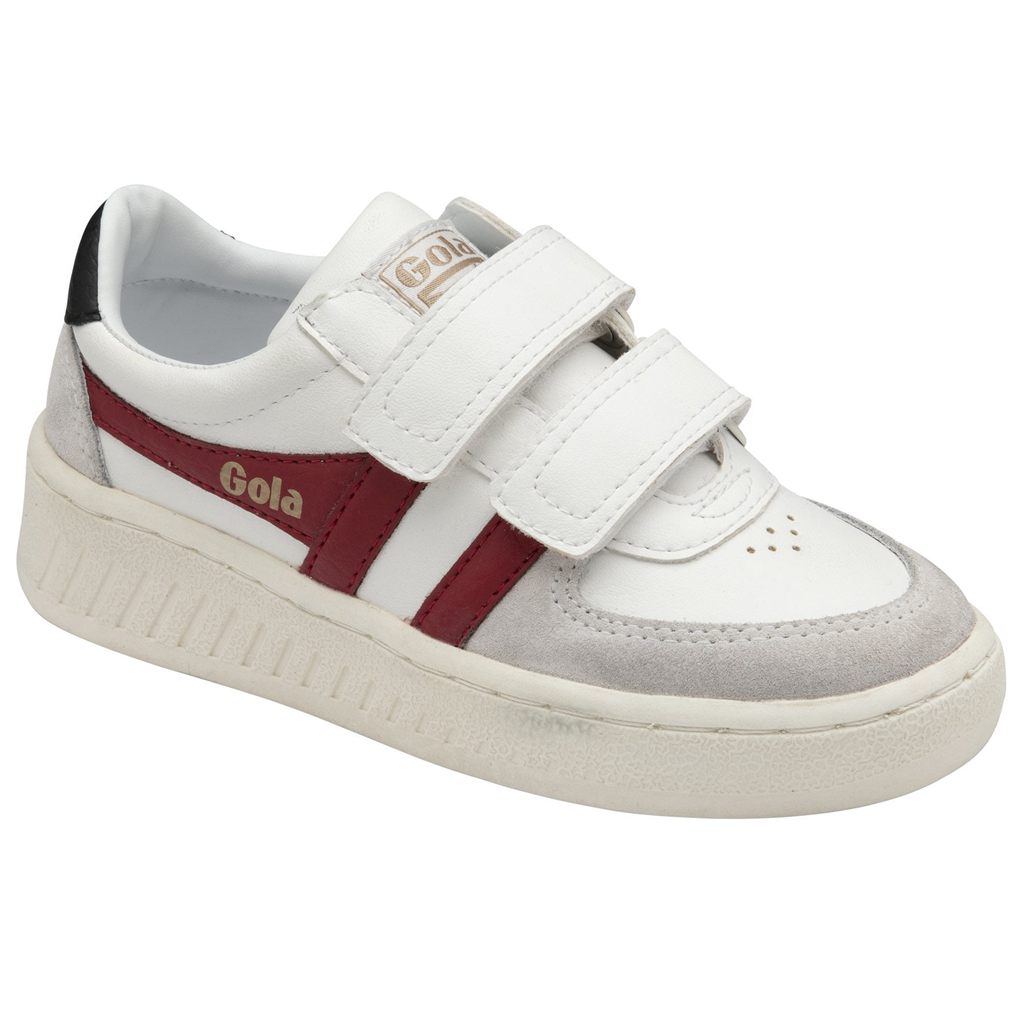 Gola Classics Grandslam Classic Strap Sneakers Wit Dieprood Zwart Nederland | 715-GQACMZ