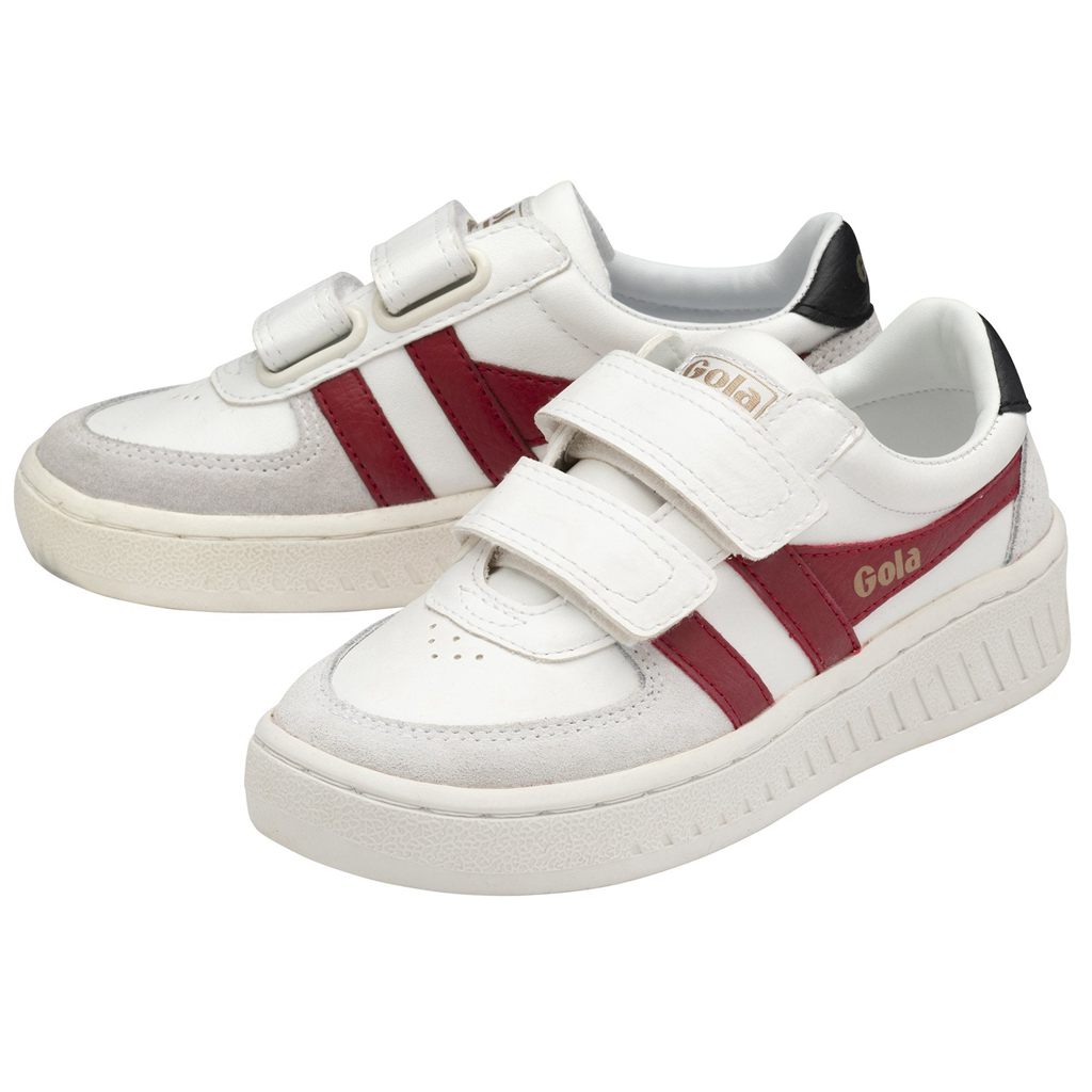 Gola Classics Grandslam Classic Strap Sneakers Wit Dieprood Zwart Nederland | 715-GQACMZ