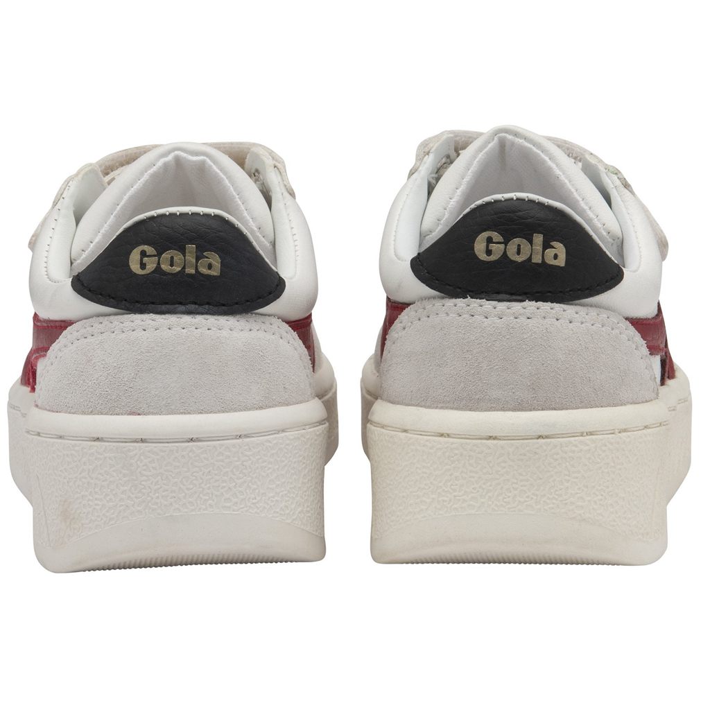 Gola Classics Grandslam Classic Strap Sneakers Wit Dieprood Zwart Nederland | 715-GQACMZ