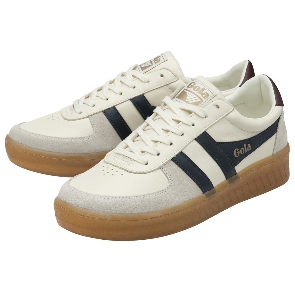 Gola Classics Grandslam Elite Sneakers Wit Donkerblauw Bordeaux Nederland | 097-BGWKJH