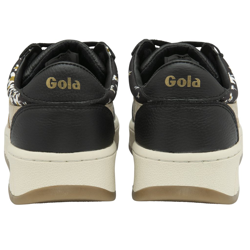 Gola Classics Grandslam LBTY SN Sneakers Zwart Goud Nederland | 735-YULOES
