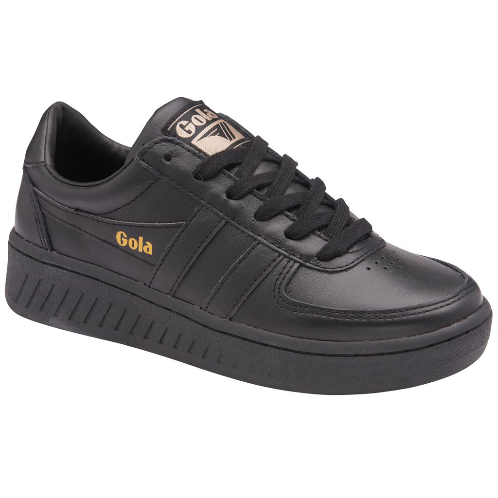 Gola Classics Grandslam Leather Sneakers Zwart Nederland | 067-DZCSRJ