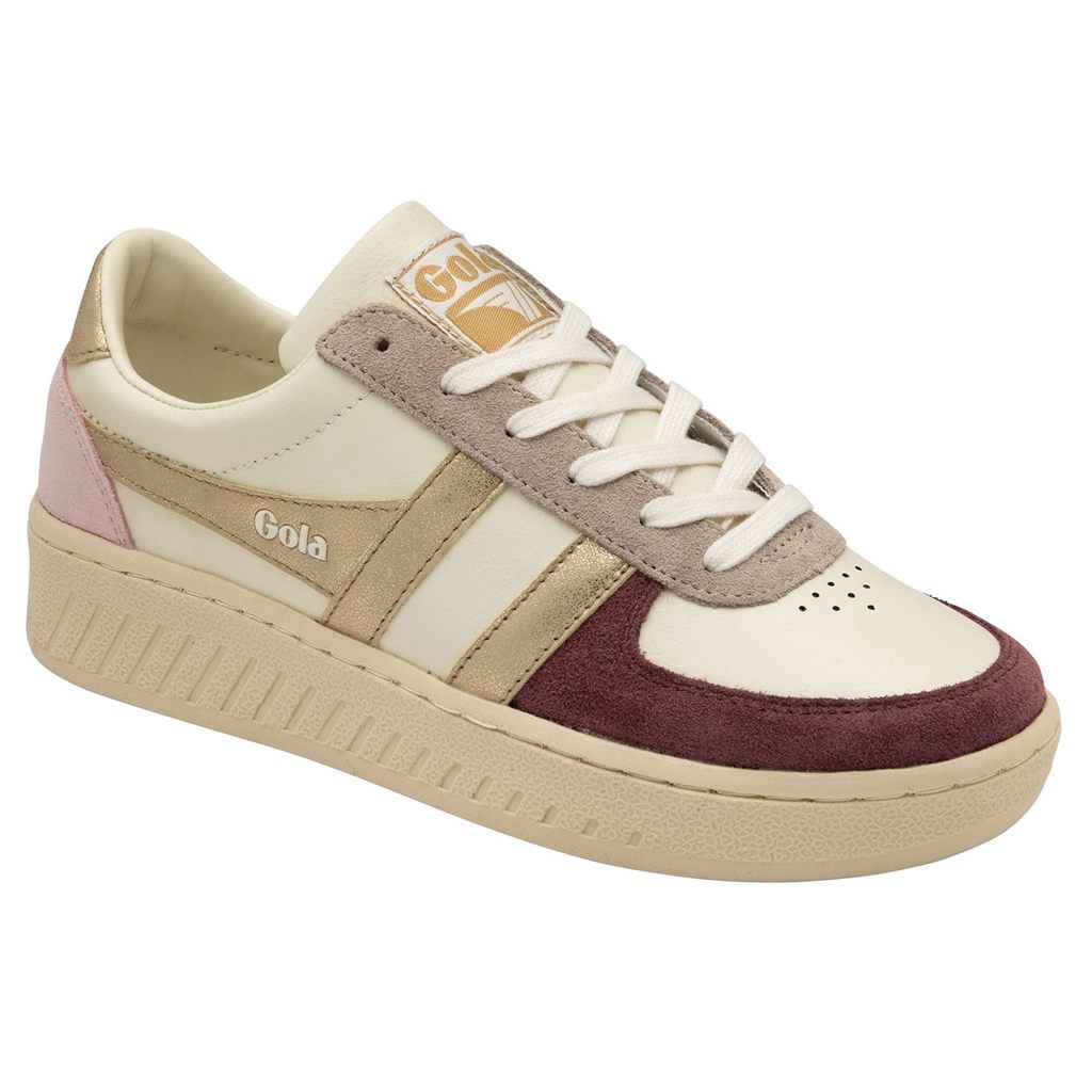 Gola Classics Grandslam Quadrant Sneakers Wit Goud Roze Nederland | 428-EHTZYX