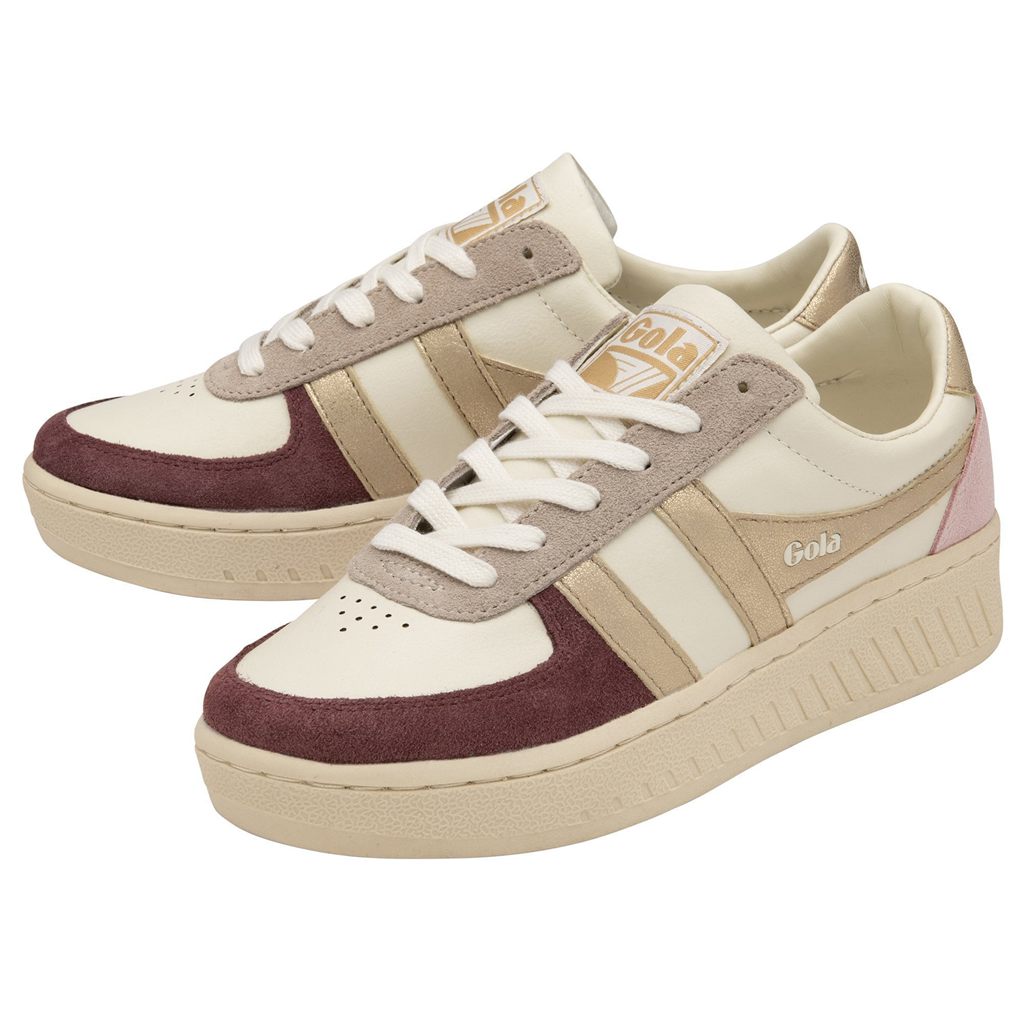 Gola Classics Grandslam Quadrant Sneakers Wit Goud Roze Nederland | 428-EHTZYX