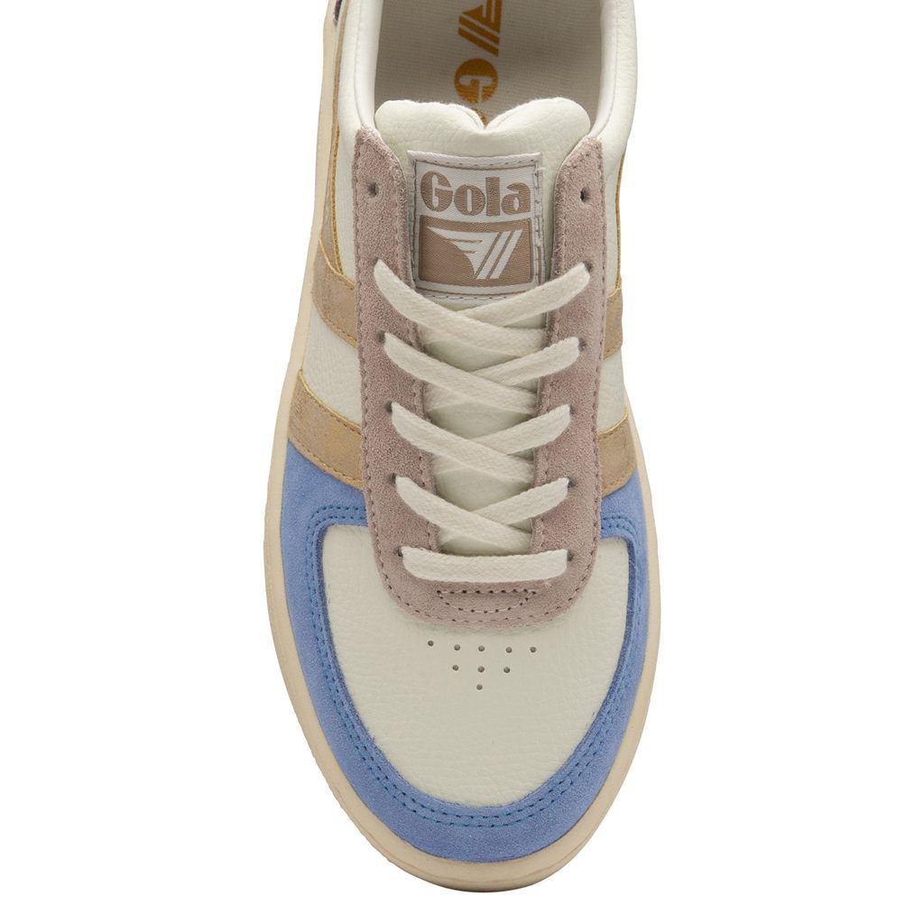 Gola Classics Grandslam Quadrant Sneakers Wit Blauw Goud Nederland | 206-EGHFCM