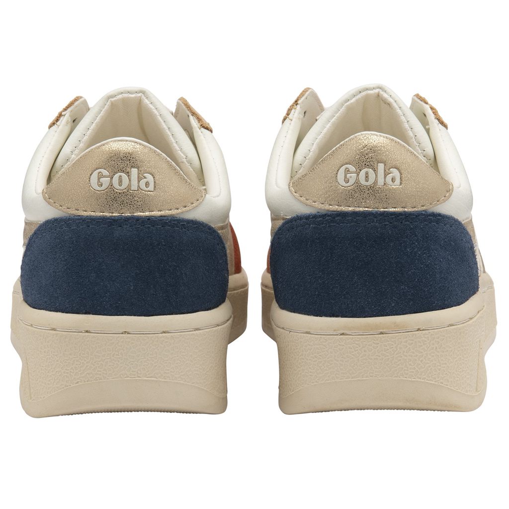 Gola Classics Grandslam Quadrant Sneakers Wit Oranje Goud Nederland | 502-CTHWDN
