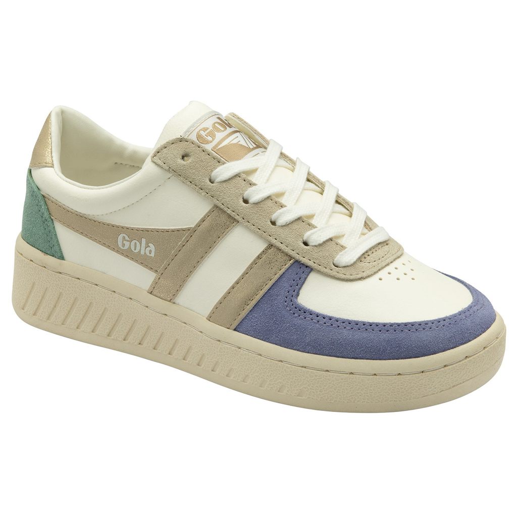 Gola Classics Grandslam Quadrant Sneakers Wit Lavendel Goud Groen Nederland | 621-AWYSZN