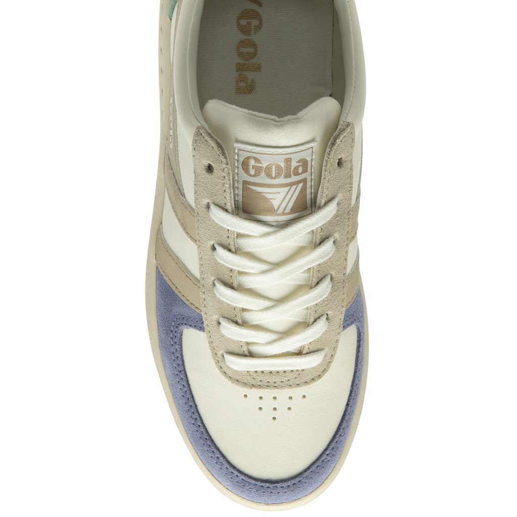 Gola Classics Grandslam Quadrant Sneakers Wit Lavendel Goud Groen Nederland | 621-AWYSZN