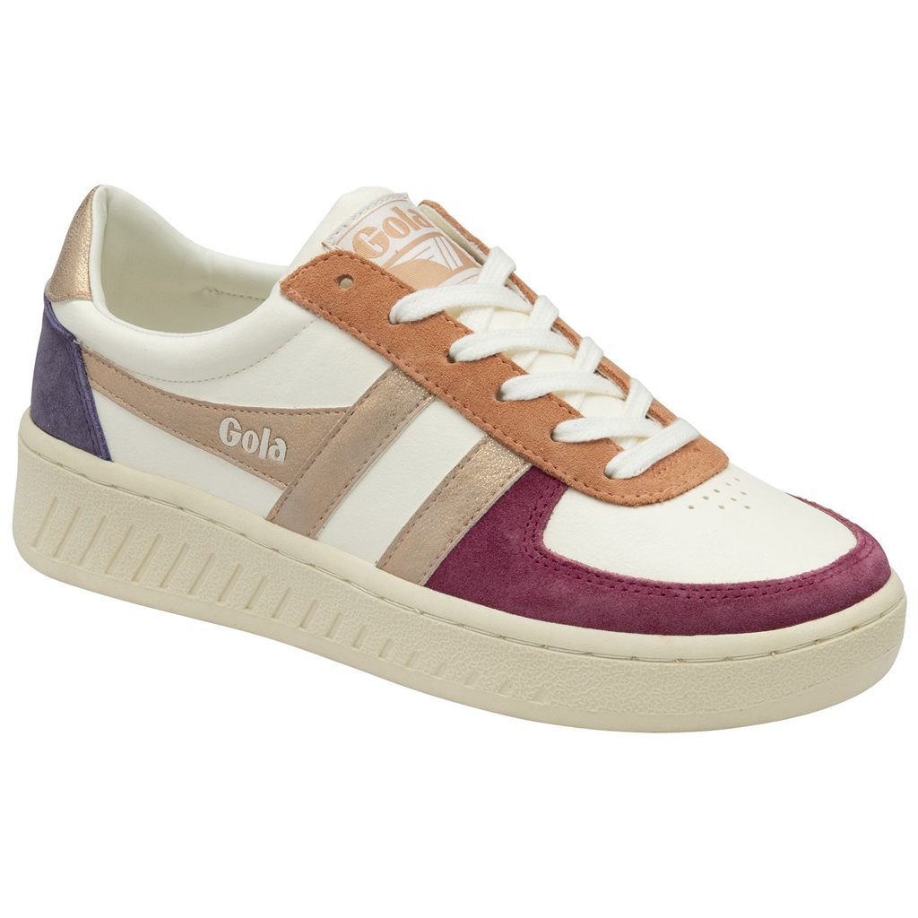 Gola Classics Grandslam Quadrant Sneakers Wit Roze Goud Nederland | 674-RLUOHB