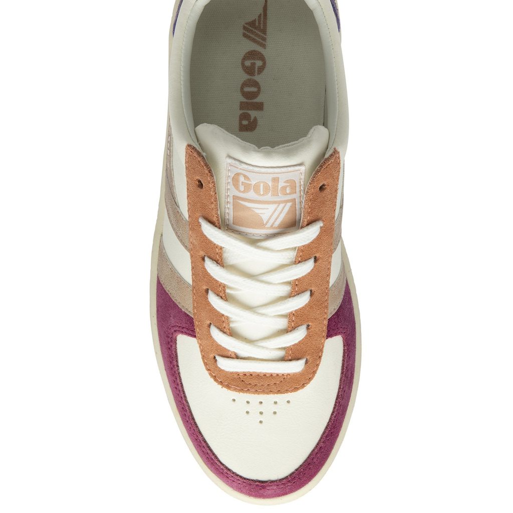Gola Classics Grandslam Quadrant Sneakers Wit Roze Goud Nederland | 674-RLUOHB