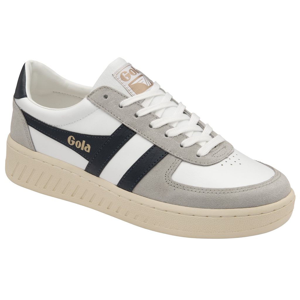 Gola Classics Grandslam Quadrant Sneakers Wit Lichtgrijs Donkerblauw Nederland | 387-UPLFOX