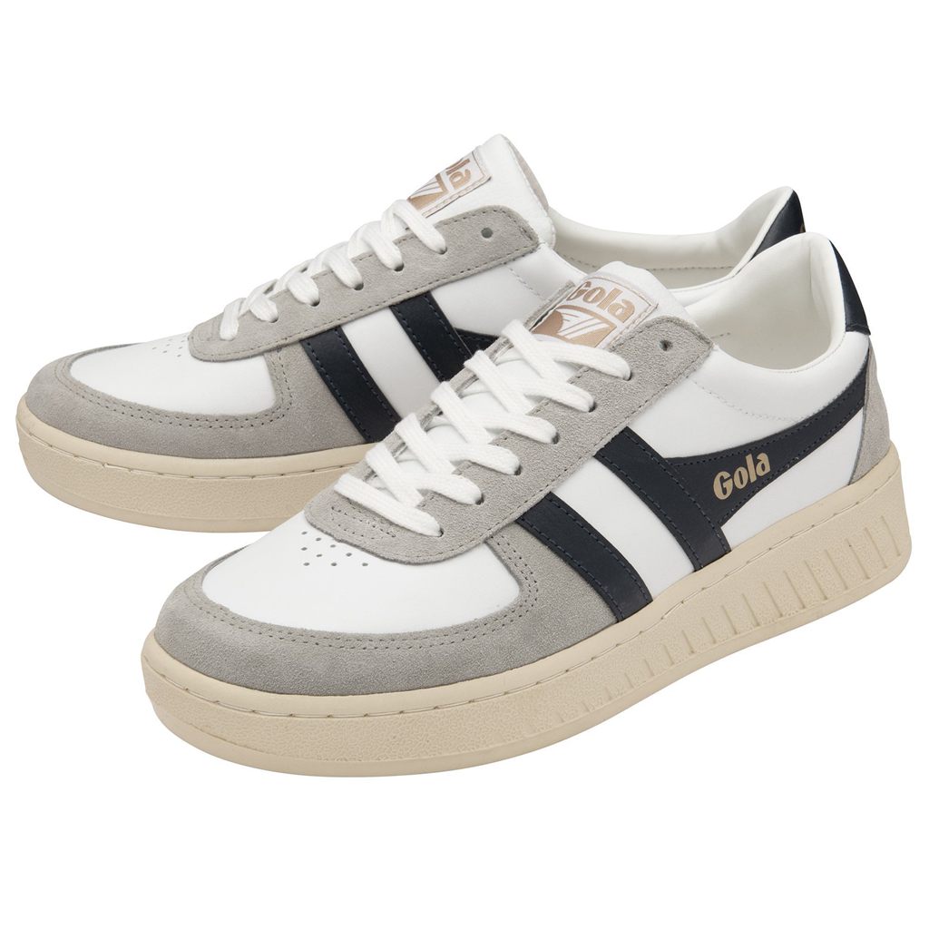 Gola Classics Grandslam Quadrant Sneakers Wit Lichtgrijs Donkerblauw Nederland | 387-UPLFOX