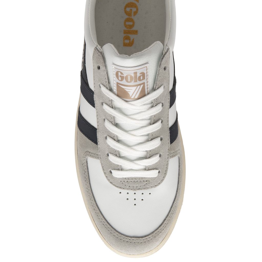Gola Classics Grandslam Quadrant Sneakers Wit Lichtgrijs Donkerblauw Nederland | 387-UPLFOX