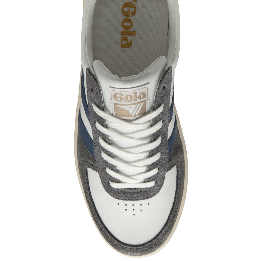 Gola Classics Grandslam Quadrant Sneakers Wit Blauw Nederland | 195-PBOGNZ