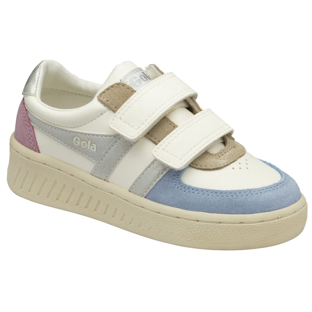 Gola Classics Grandslam Quadrant Strap Sneakers Wit Zilver Nederland | 475-IYDCBT