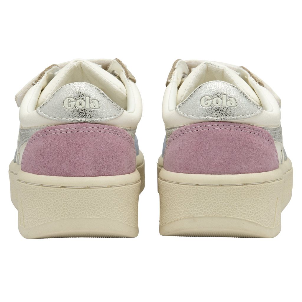 Gola Classics Grandslam Quadrant Strap Sneakers Wit Zilver Nederland | 475-IYDCBT