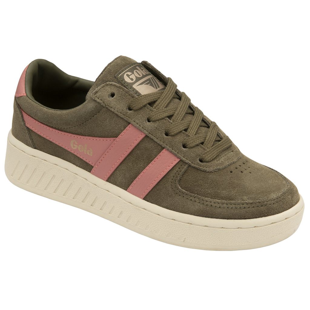 Gola Classics Grandslam Suede Sneakers Khaki Koraal Roze Nederland | 965-GFNOLD