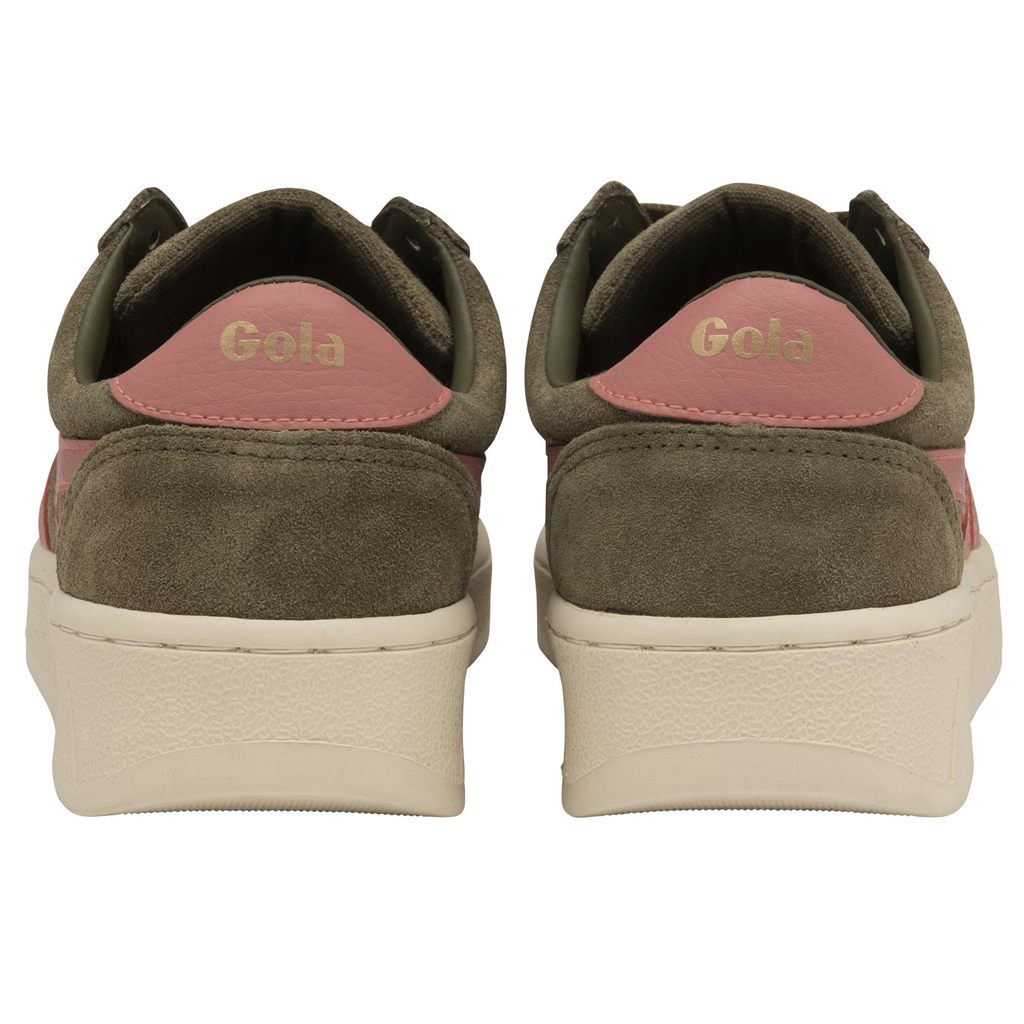 Gola Classics Grandslam Suede Sneakers Khaki Koraal Roze Nederland | 965-GFNOLD