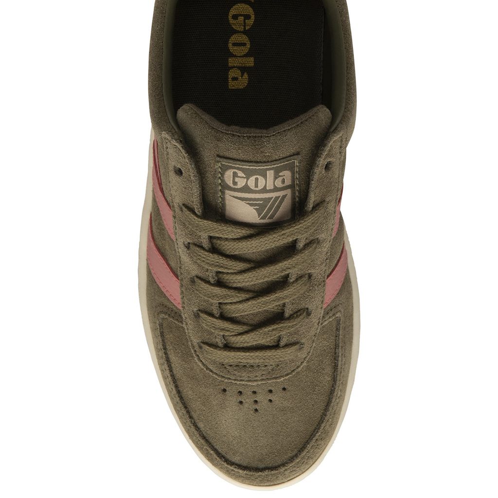 Gola Classics Grandslam Suede Sneakers Khaki Koraal Roze Nederland | 965-GFNOLD
