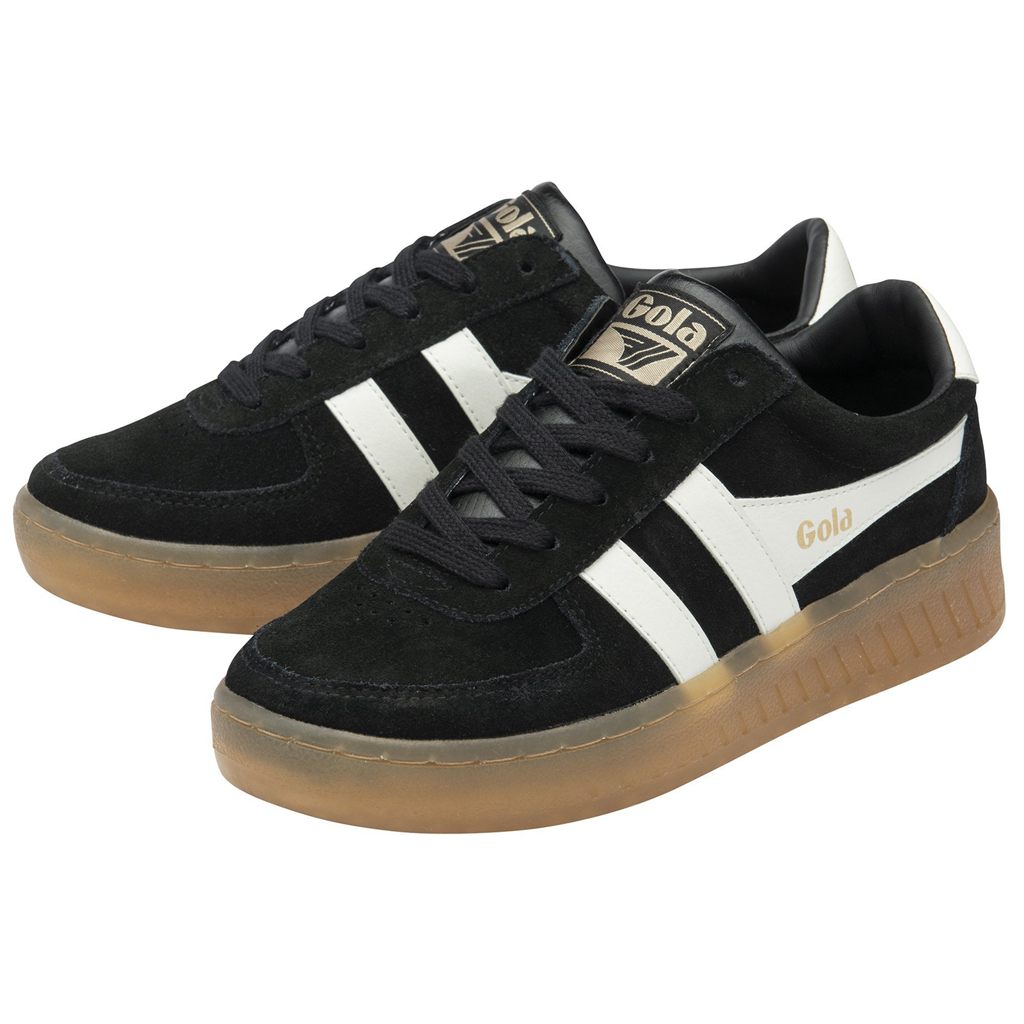 Gola Classics Grandslam Suede Sneakers Zwart Wit Nederland | 547-PBYUEJ