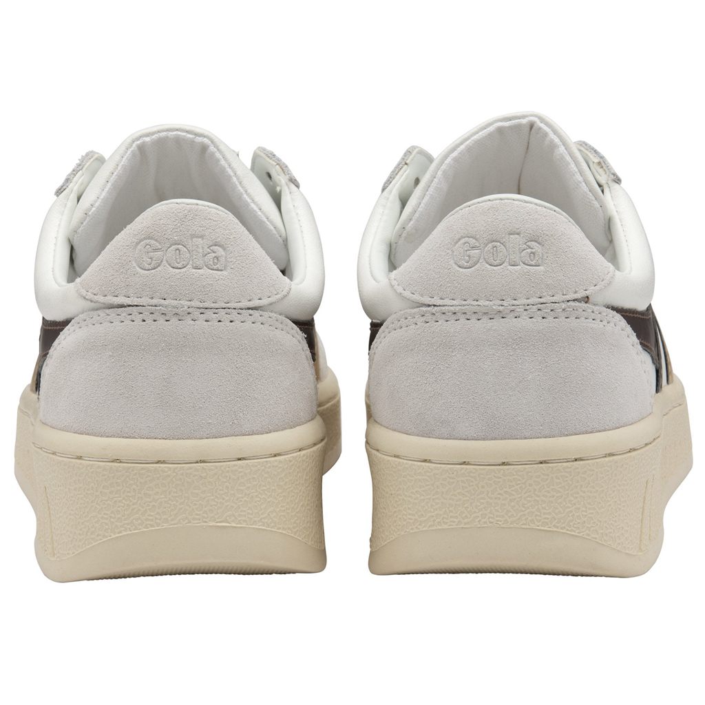 Gola Classics Grandslam Trident Metallic Sneakers Wit Goud Nederland | 458-JWBQCH